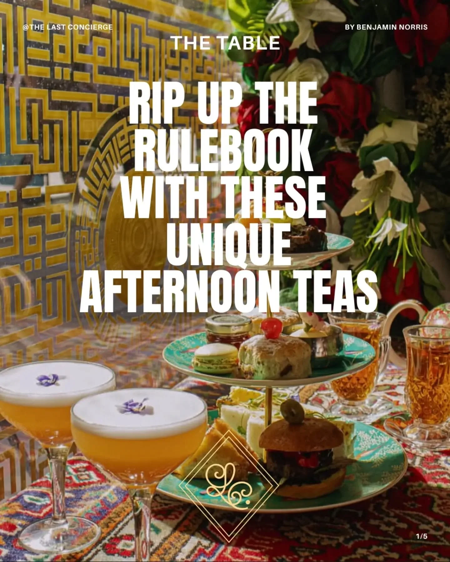 Afternoon tea has had centuries to perfect itself, so perhaps it&rsquo;s time we stopped insisting it behaved.

From oysters and Japanese pastries to gin, tequila, Persian flavours and afternoon tea served aboard a steam train, these are 12 of Britai