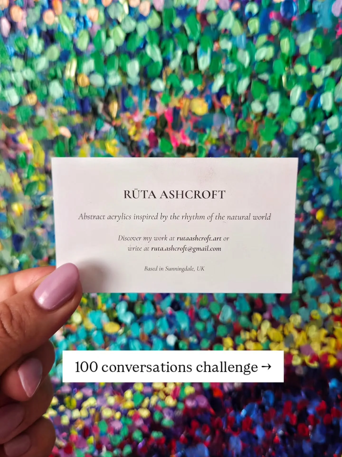 A few weeks ago, I called myself an artist for the very first time at the @BritishArtFair. 🎨

It felt exhilarating and exciting, because no-one questioned whether I belong. However, after years of only saying &ldquo;I work in sales,&rdquo; introduci