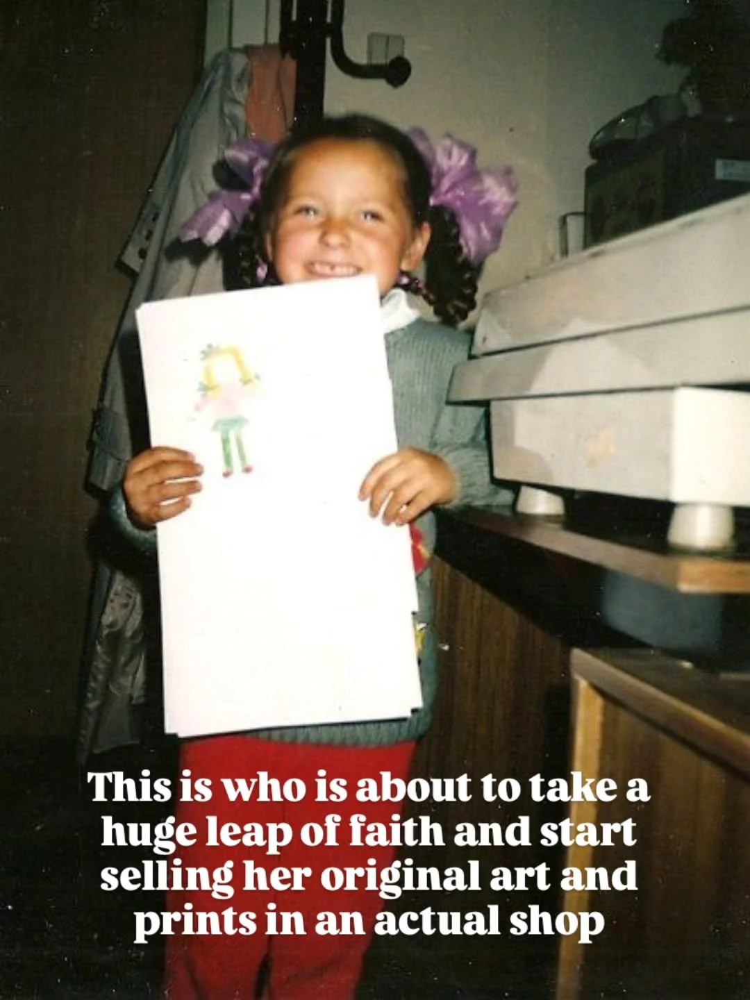 1997 Rūta would think I'm so cool - and honestly, that&rsquo;s all that matters 🙌✨

(Pictured: me, clearly the top personality hire in my mum&rsquo;s office - already finding the most joy in being creative.)

P.S. Egham Artisans launch going LIVE to