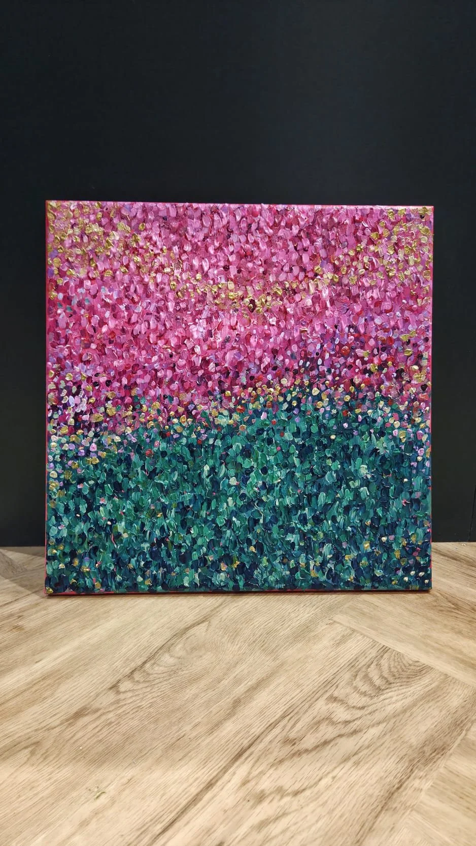 Floral Sunset - Original Textured Painting