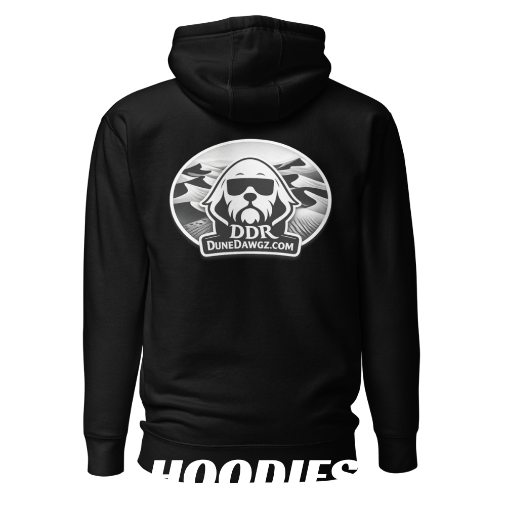 Premium UTV and ATV hoodie for dune riding and off-road motorsports lifestyle by Dune Dawgz Racing