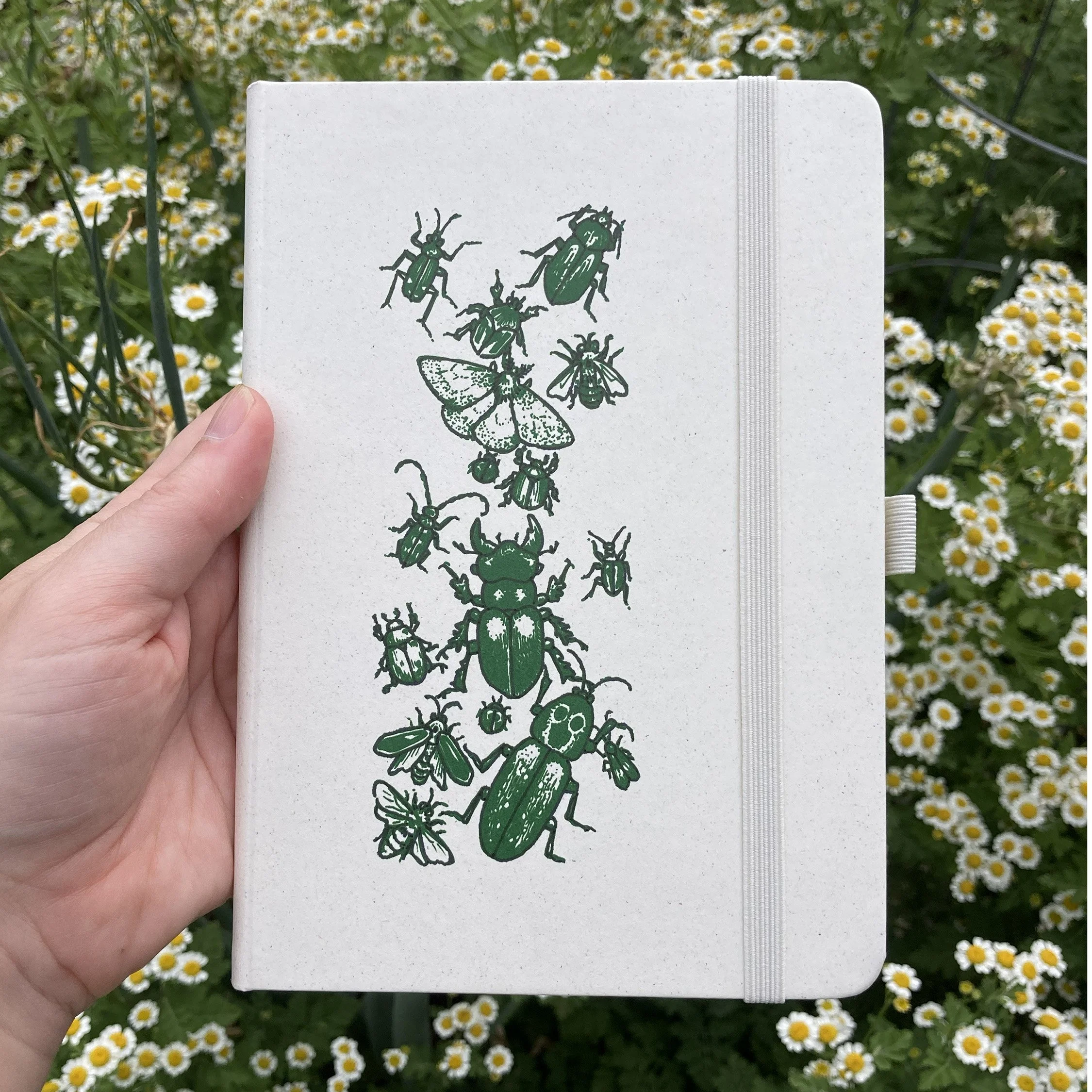 Insect Medley Eco-Friendly Upcycled Citrus Notebook