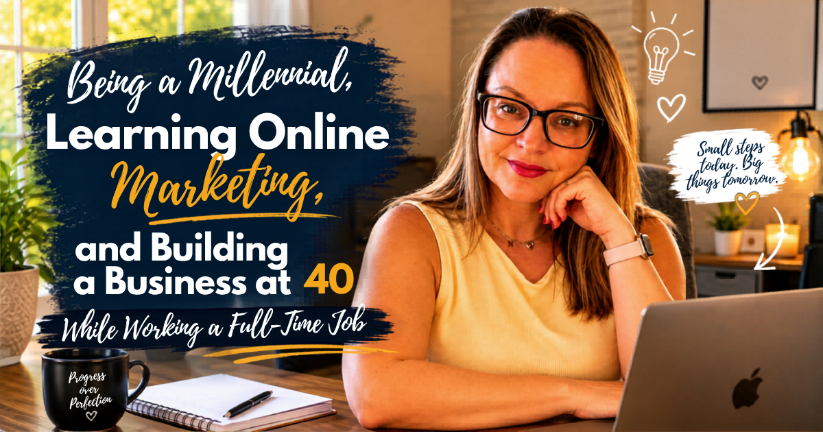 Being a Millennial, Learning Online Marketing, and Building a Business at 40