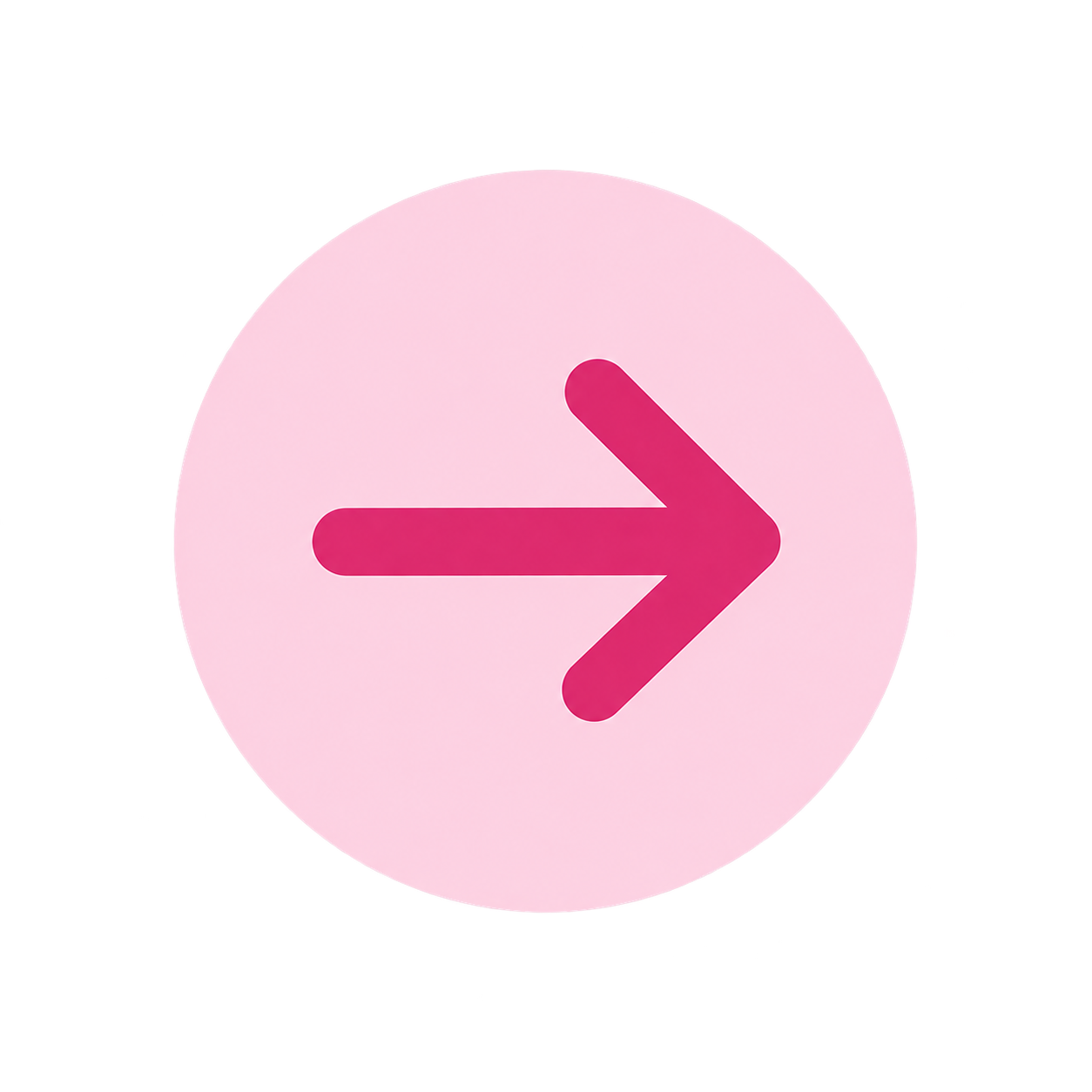 Pink circular button with a right-pointing arrow in the center.