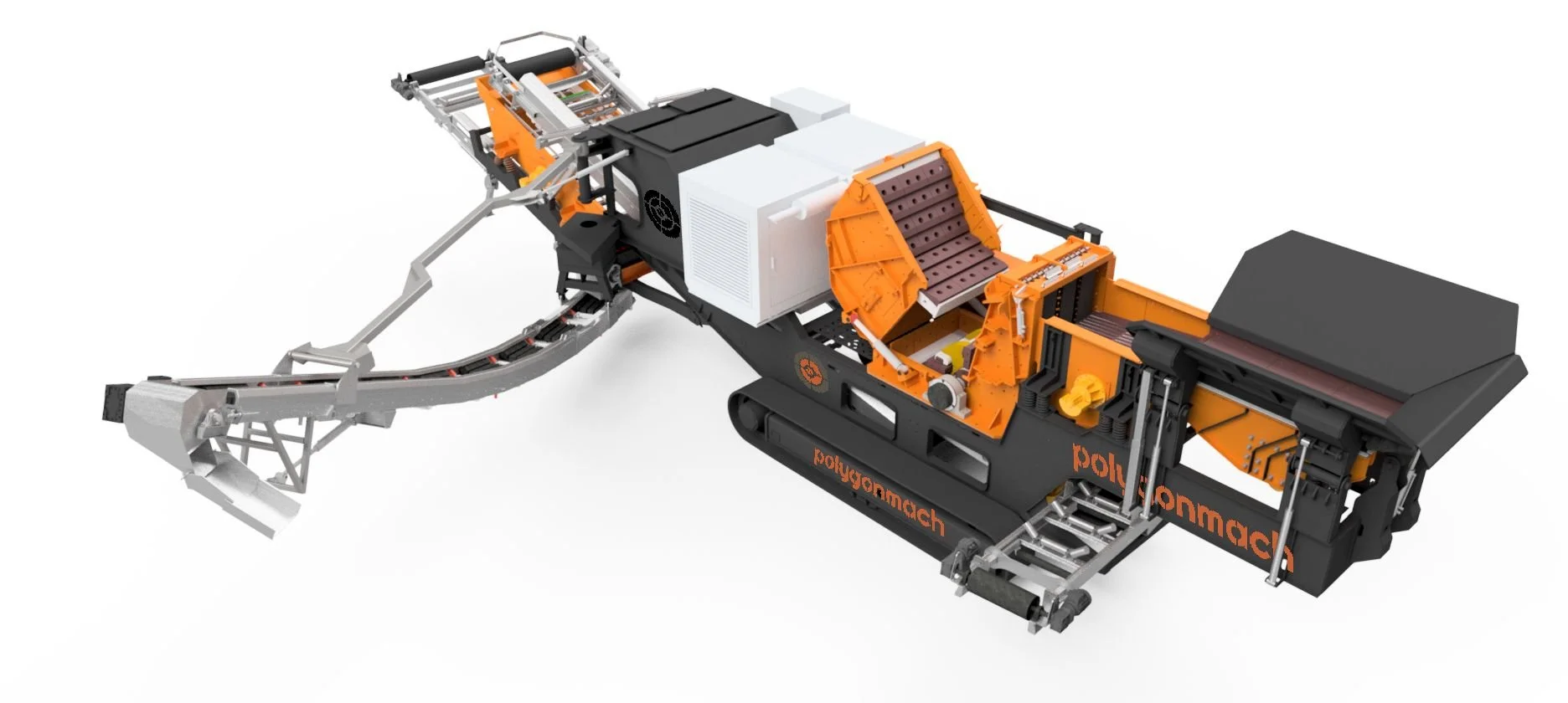 HIgh quality track horizontal impact crusher.