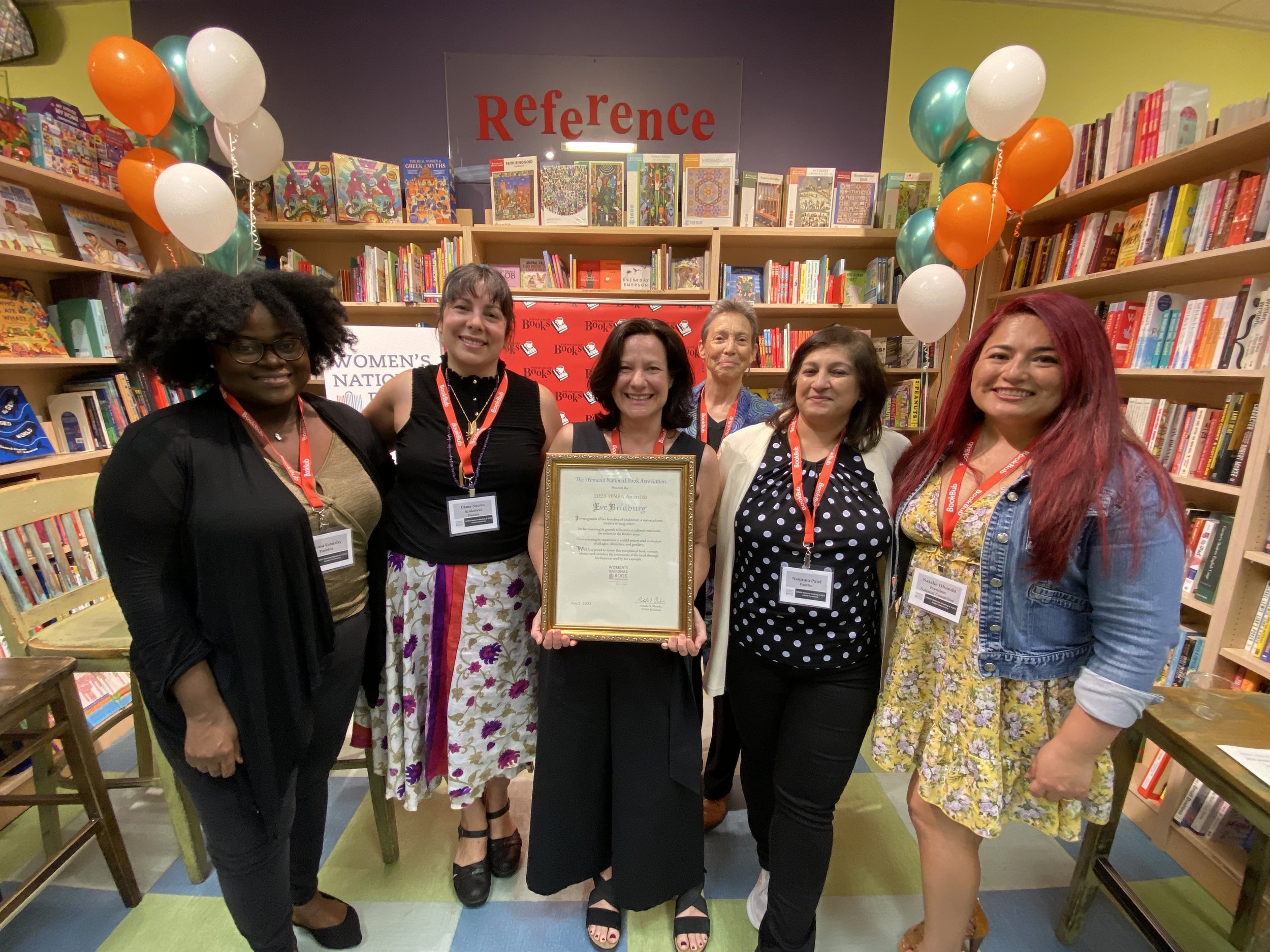 E Eve & panelists w:award copy.jpg