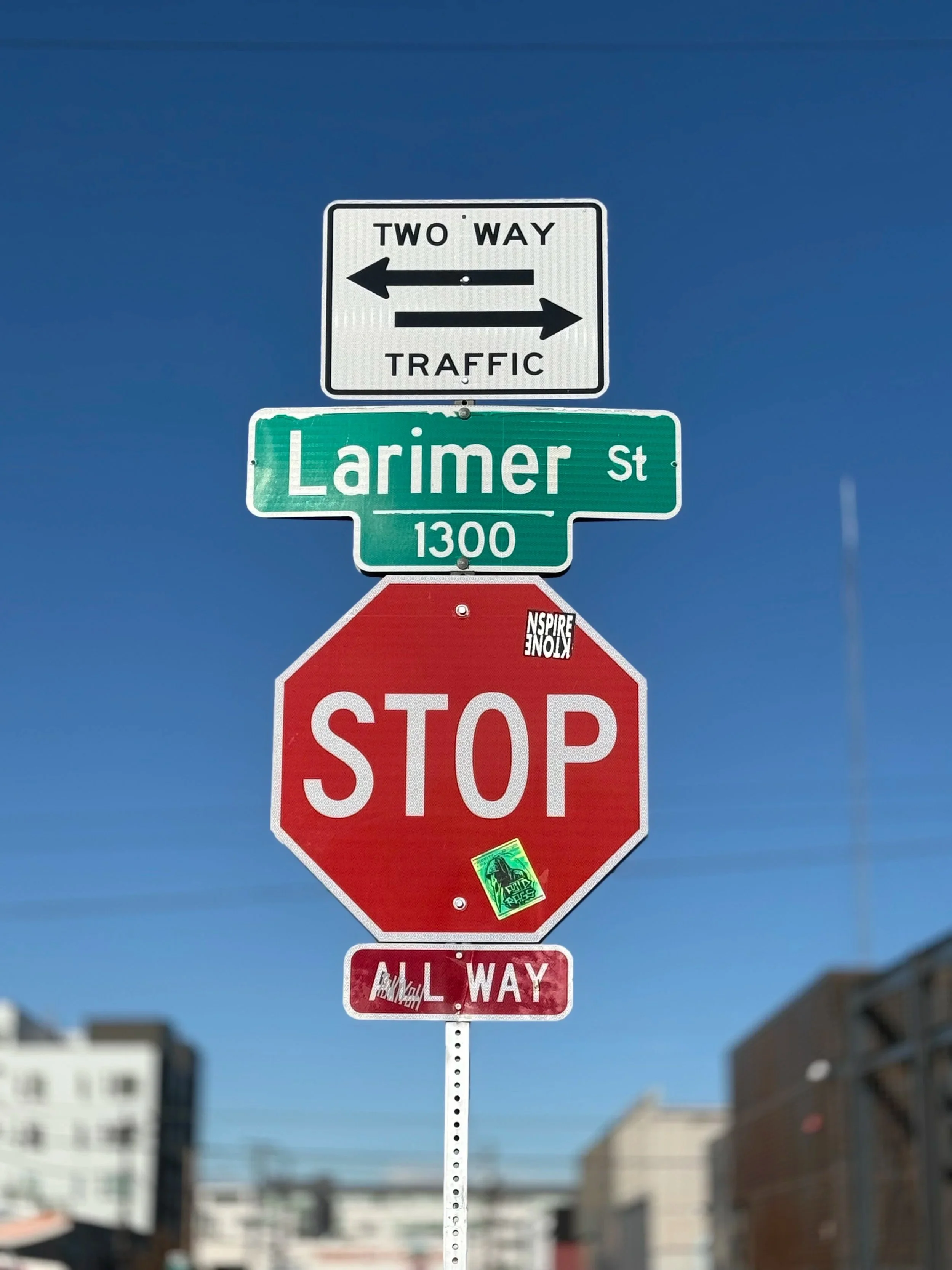 In Colorado, Bicyclists may treat a Stop as Yield and a Red Light as a Stop Sign.