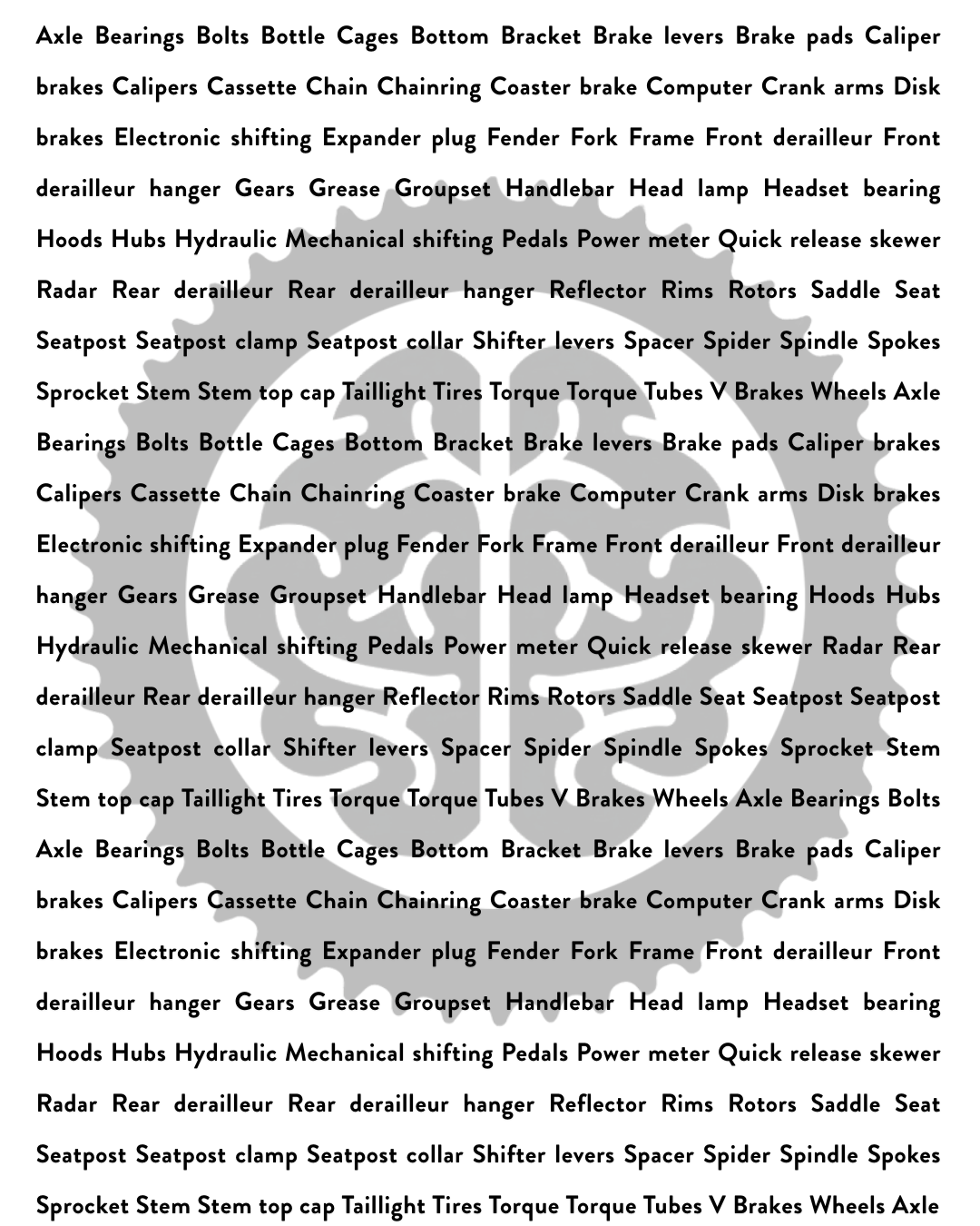 What bicycle parts if not properly installed or are defective could cause a bicycle crash? 