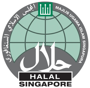 Halal Certified by Majlis Ugama Islam Singapura (MUIS)