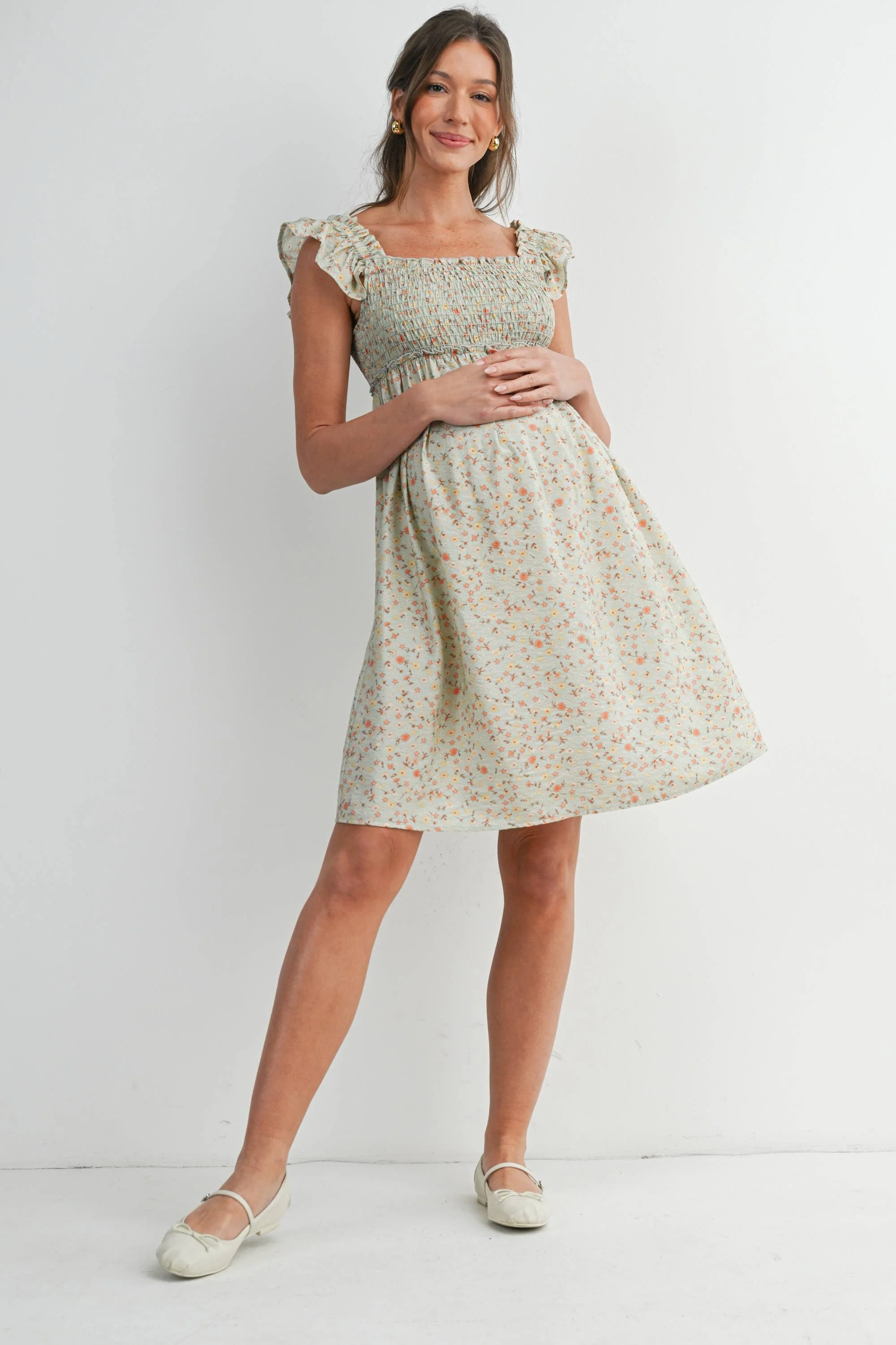 sage floral print with ruffle sleeve3.jpeg