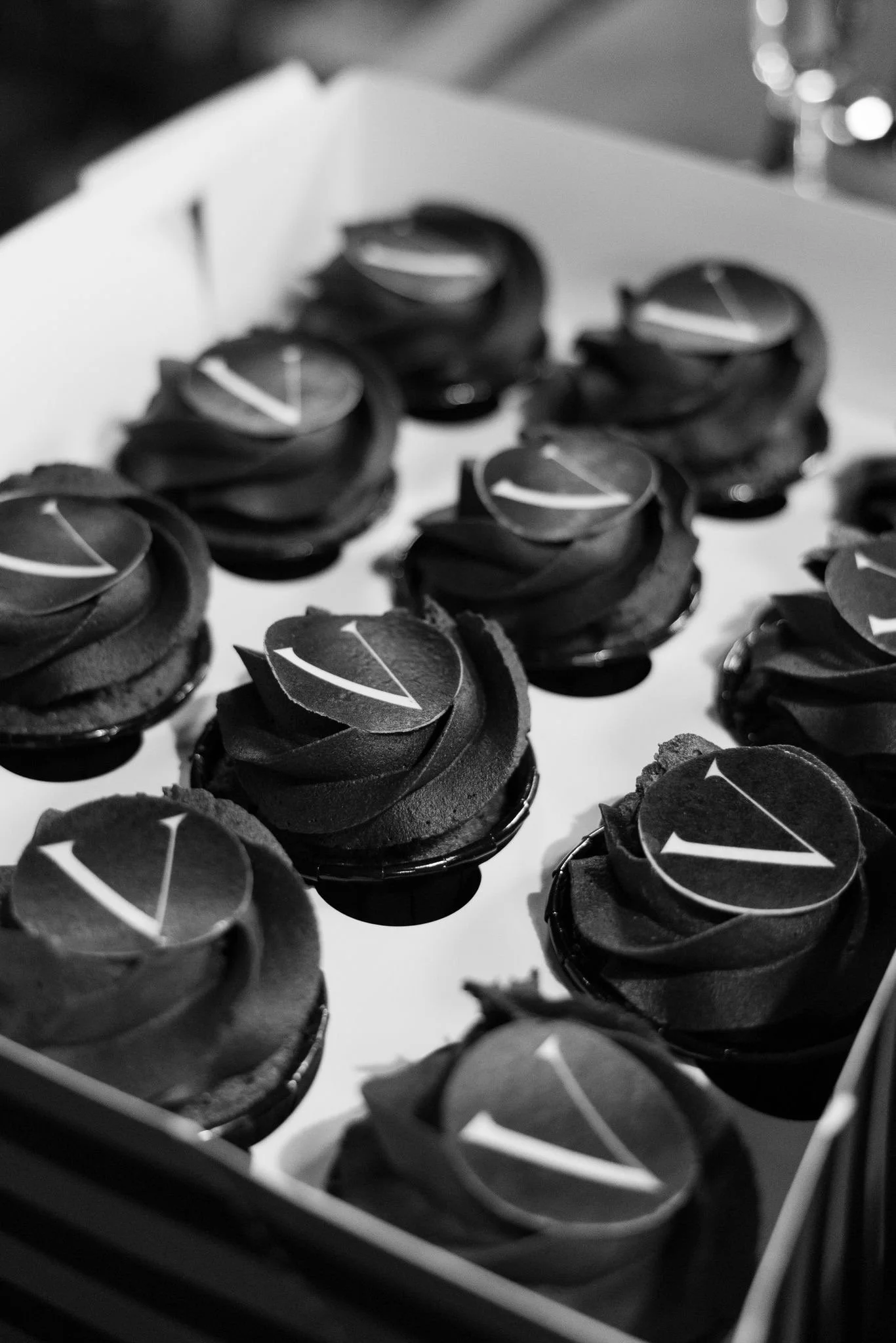 Branded cupcakes from Immi's Cakes and Bakes.