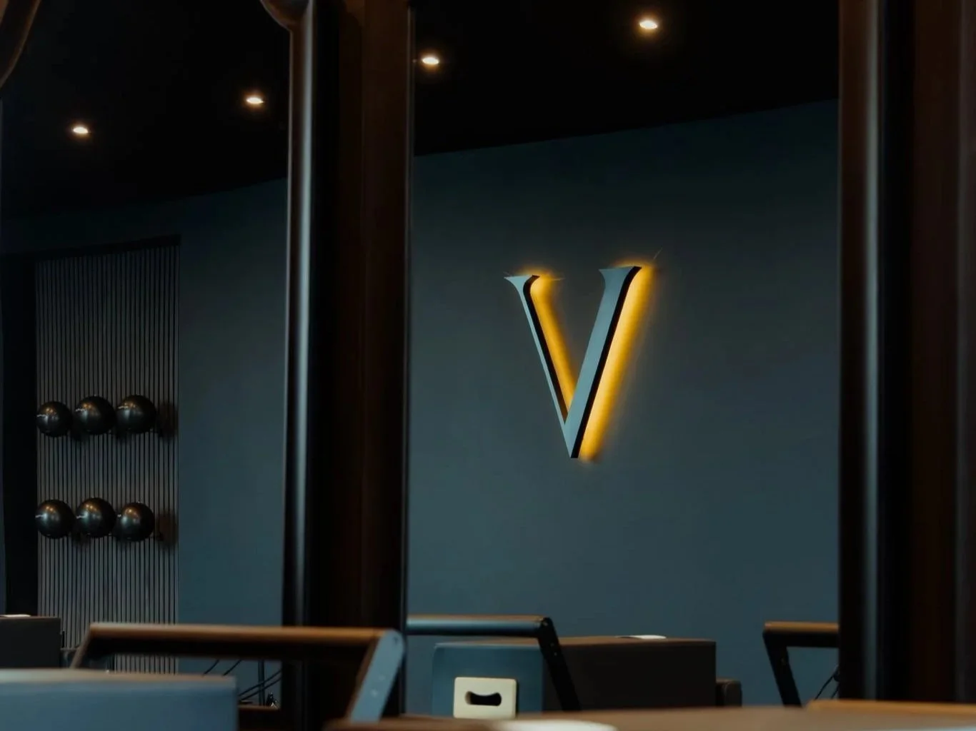 An image of the stylish details inside Vitalis Studios in Newport, Shropshire.