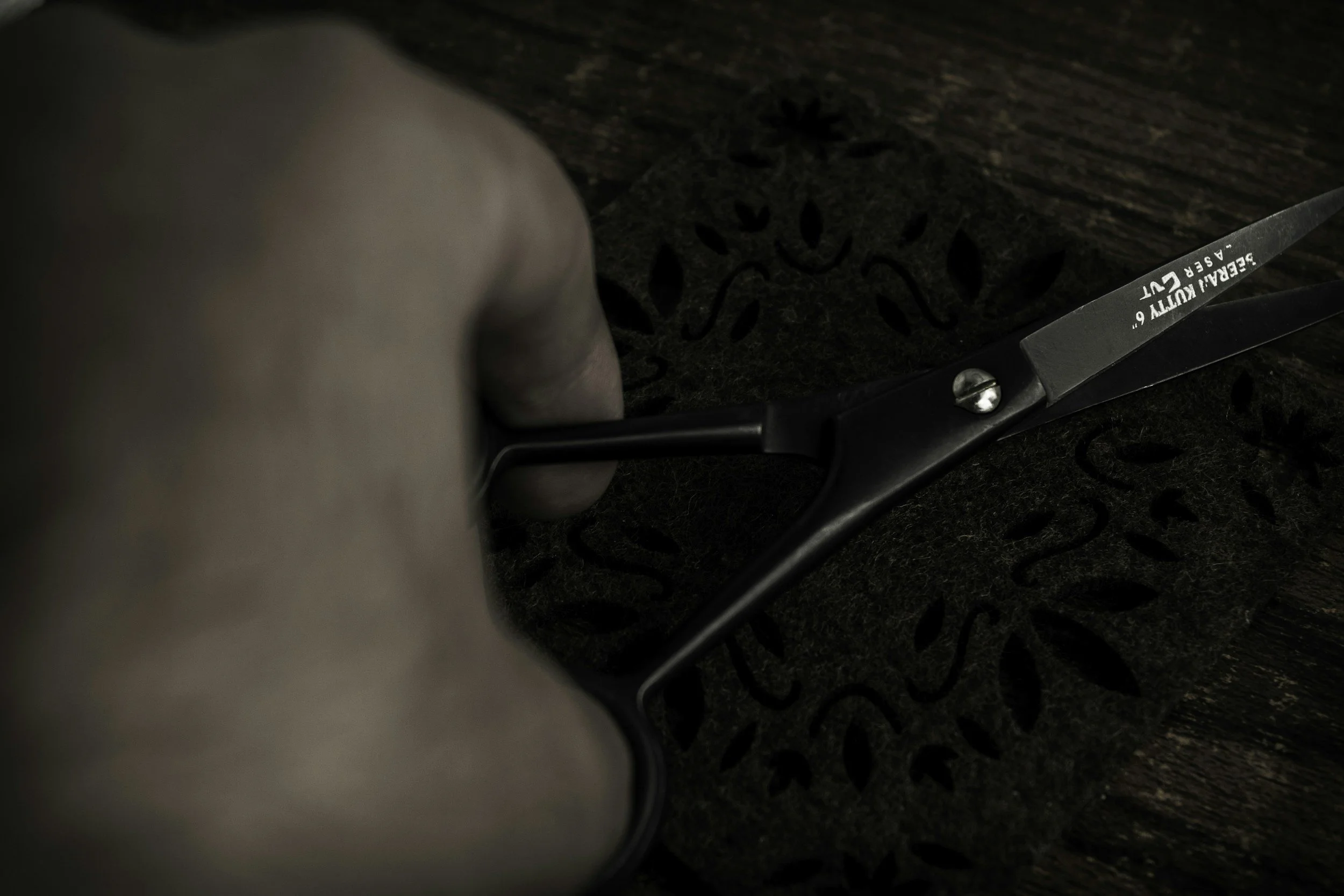 Hand holding scissors  symbolic of Netflix's Monster - The Ed Gein Story: WHen The Monster Speaks