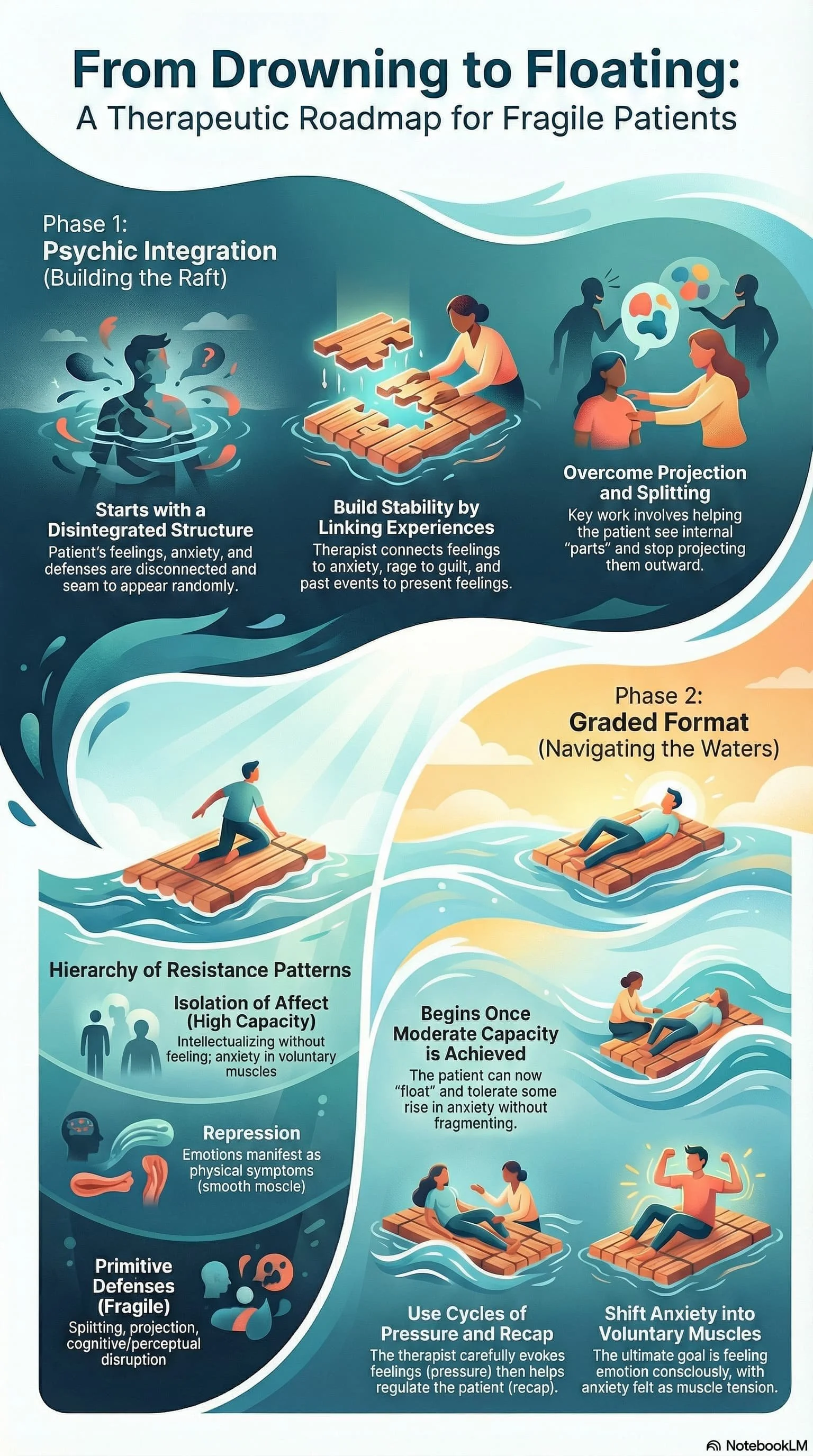 From drowning to floating: A therapeutic roadmap for fragile patients infographic