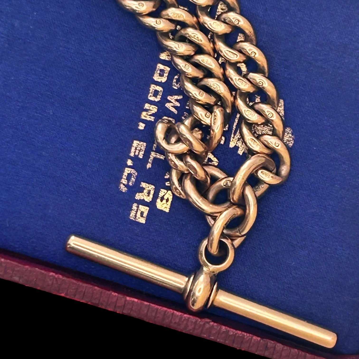 Solid Gold Antique Jewelry Albert T Bar Chain