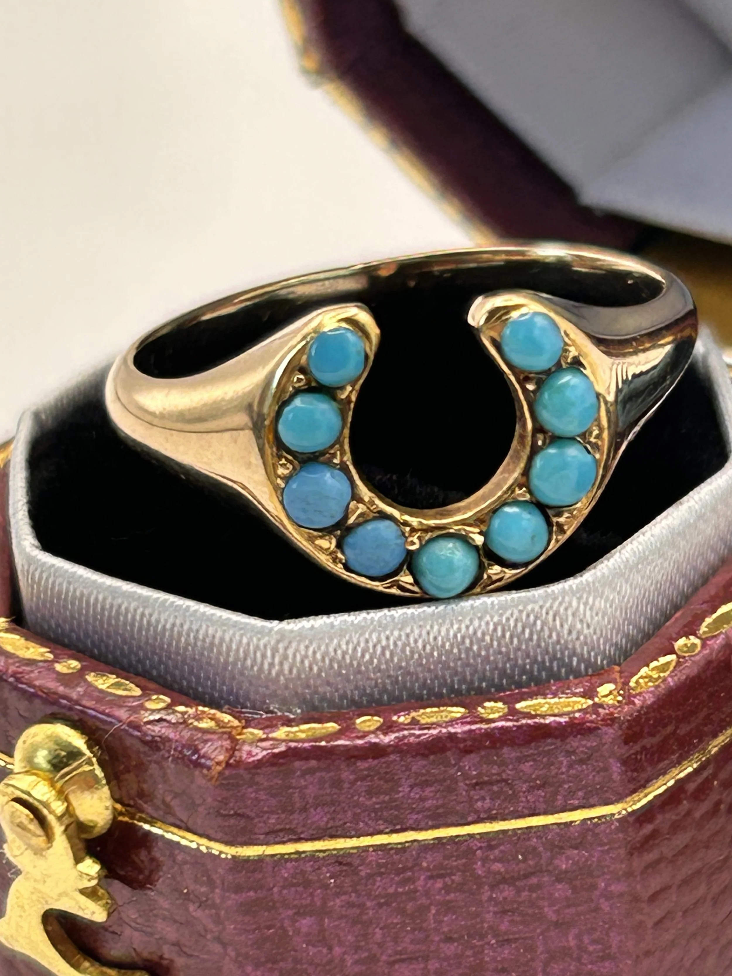 Antique Jewelry Horse Ring 15ct Gold