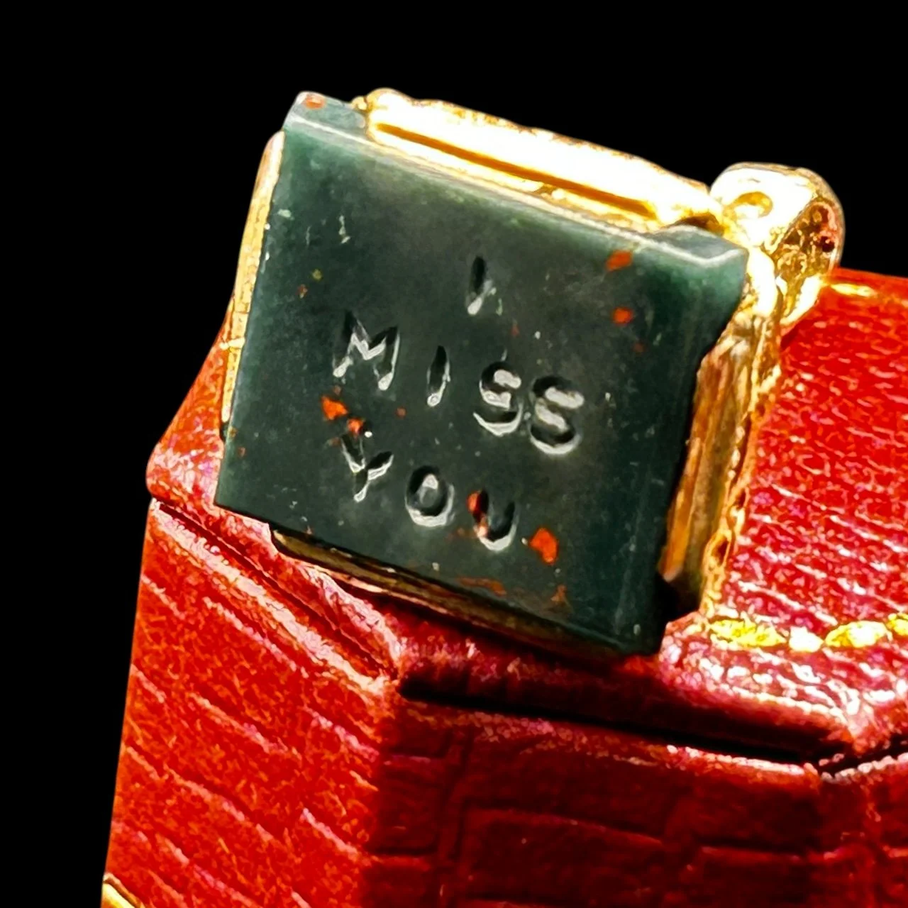 Early 20th Century 9ct Gold Lovers Fob – Wartime “I Miss You” Token