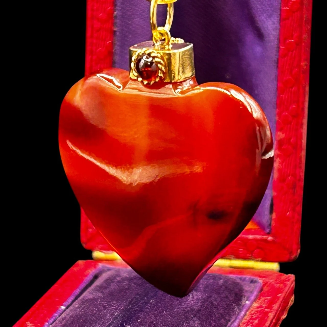 Carnelian Heart Pendant
