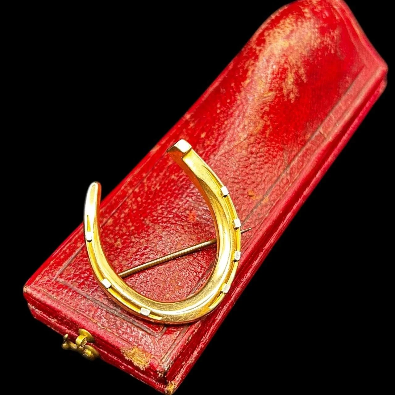 Antique Horseshoe Brooch 15ct Gold