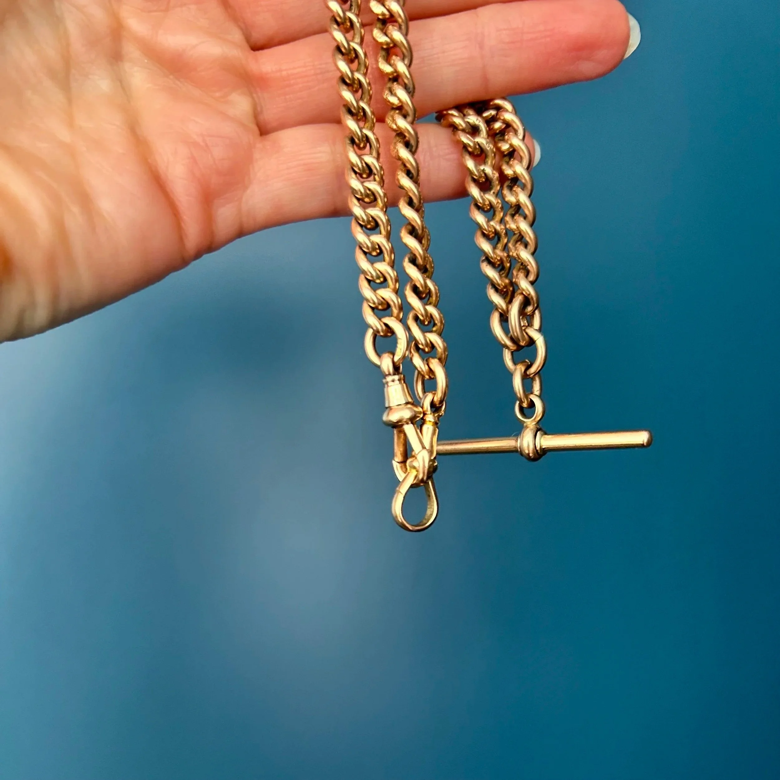 Hallmarked Antique Victorian Gold Chain