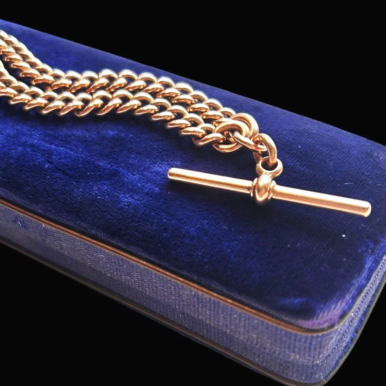 Albert Chain Victorian Jewelry 9ct Solid Gold