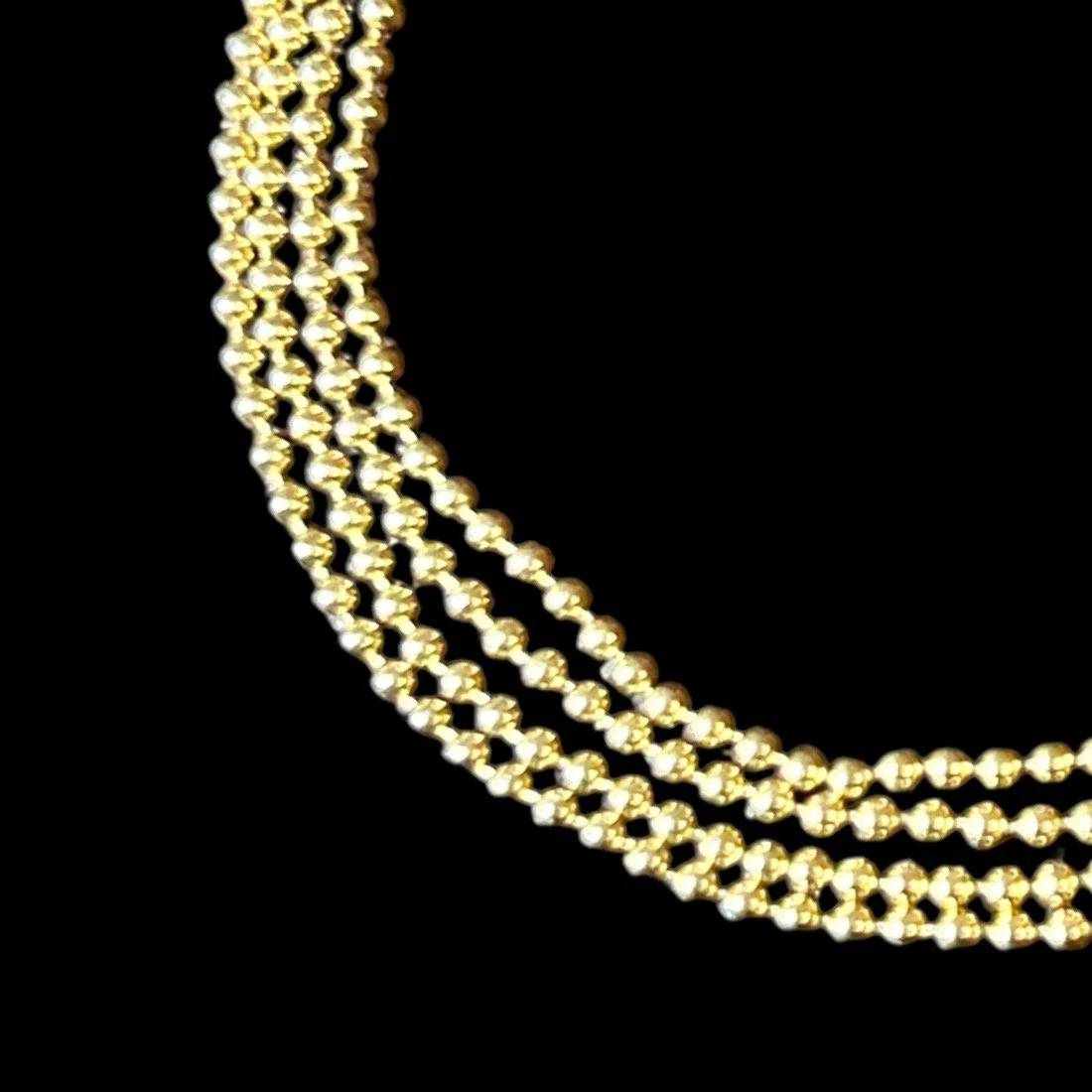 Vintage 18ct Bead Chain 18"