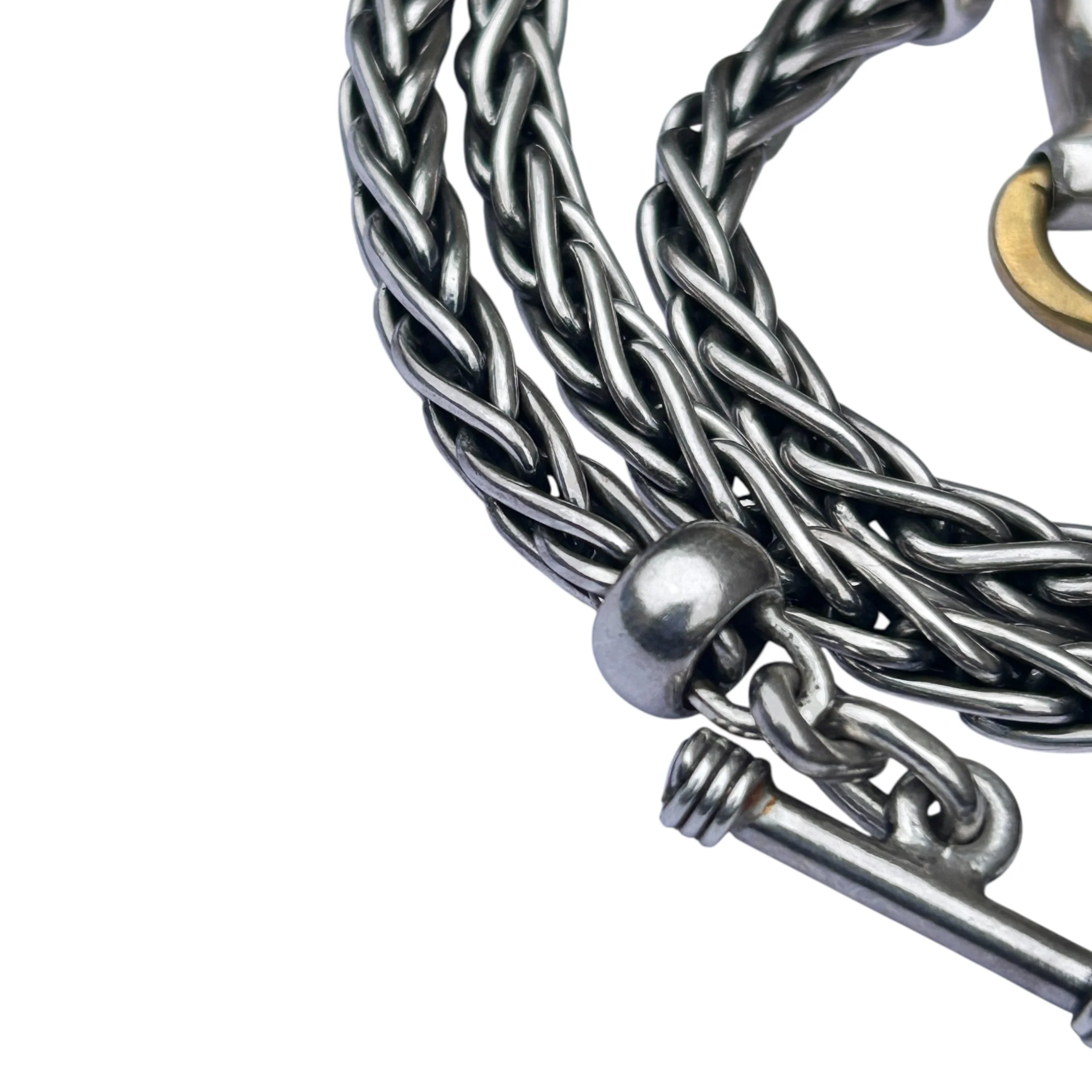 Wheat Link/ Foxtail Chunky Silver Chain