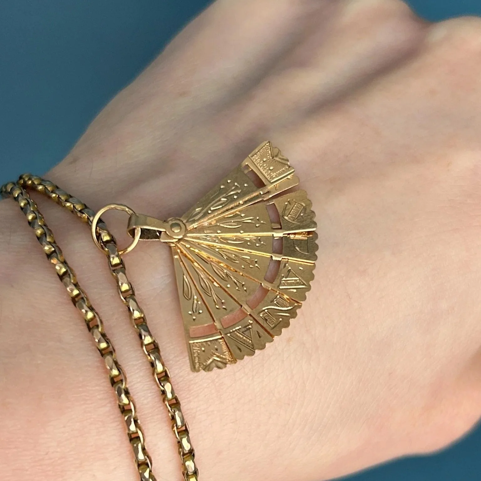 antique-vintage-real-gold-charms-old-ruby-luck