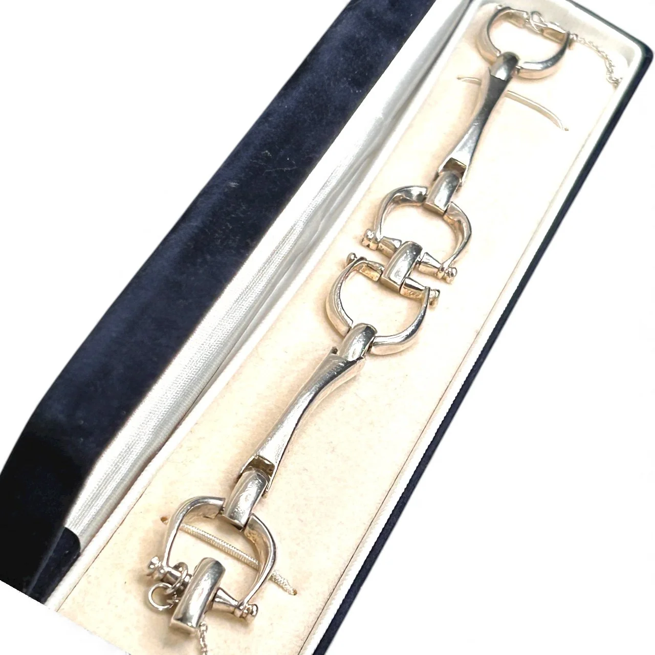 chunky silver vintage bracelet