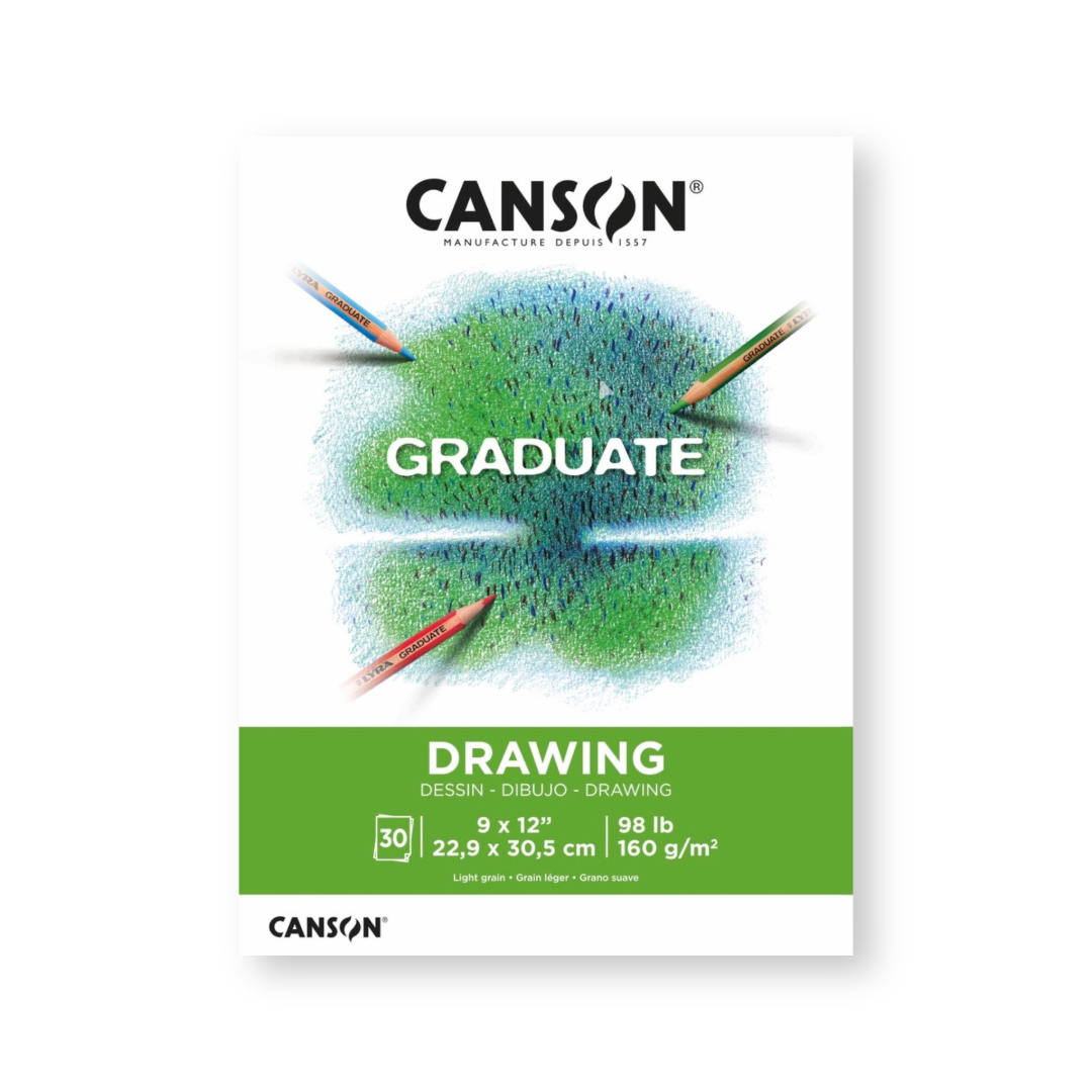 Graduate Drawing Paper Pad, 9" x 12"