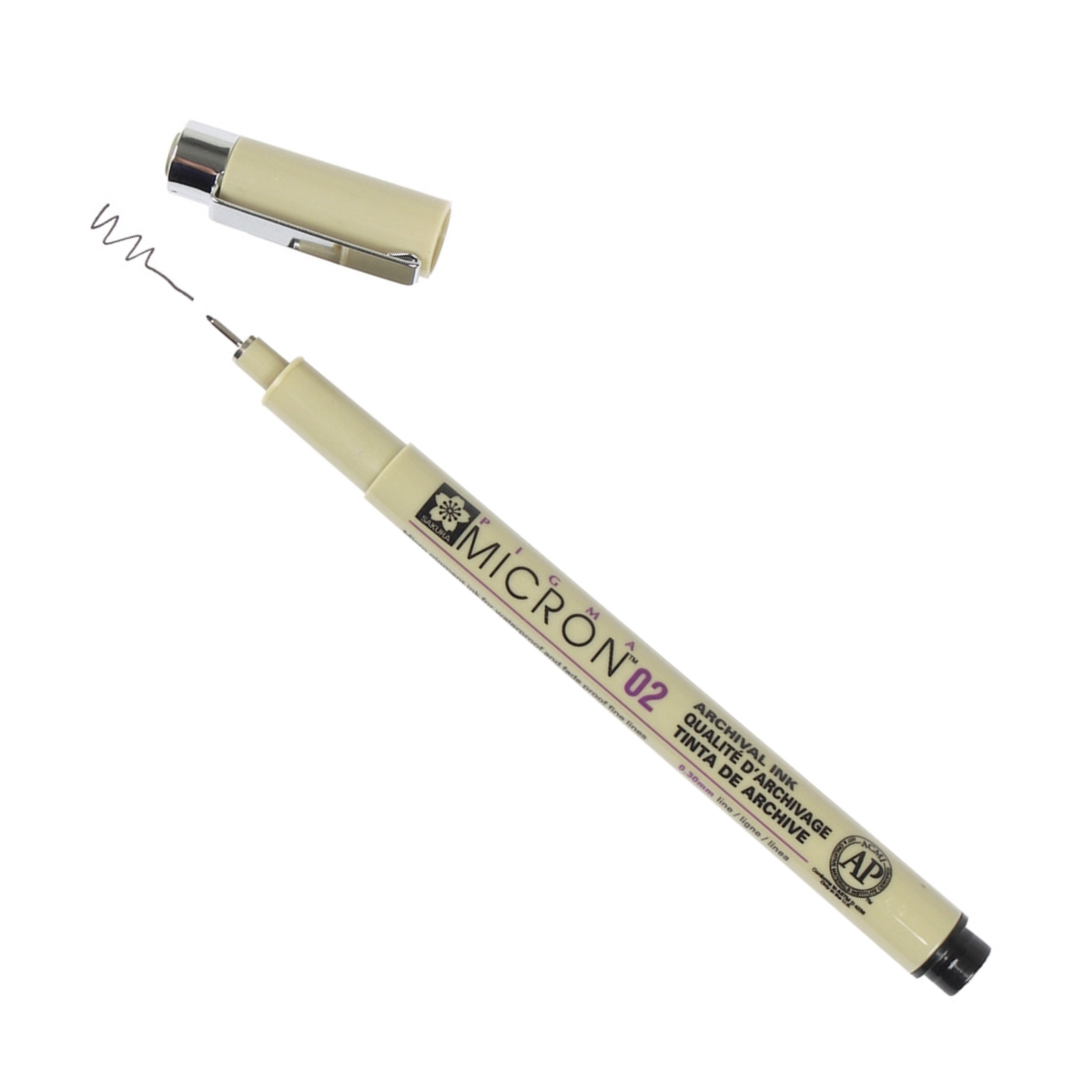 Pigma Micron 02 Pen, 0.30mm - Black