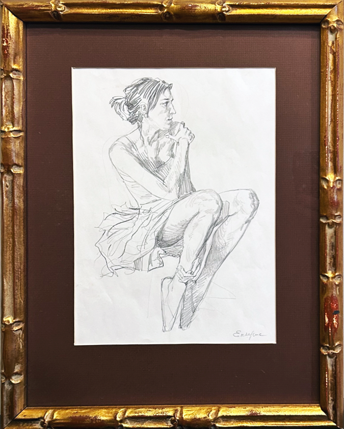 Vitaly Yekleris, "Seated Ballerina"