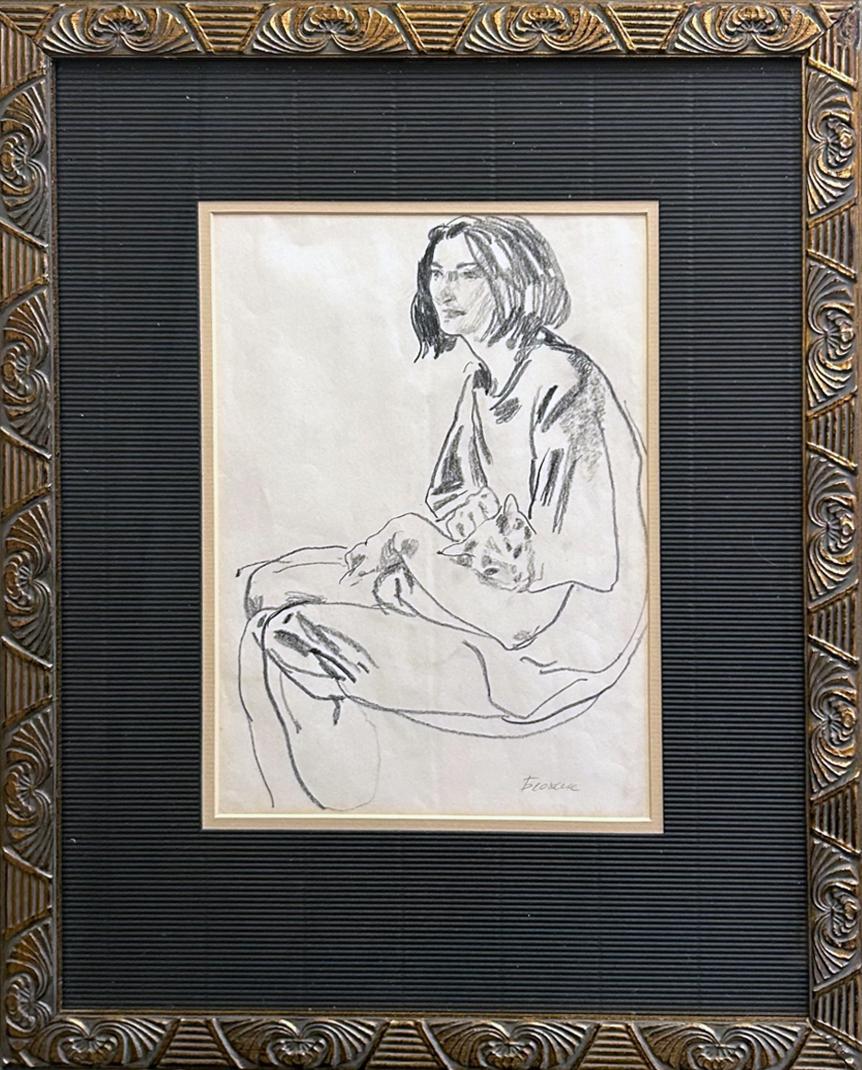 “Woman Holding Cat” 