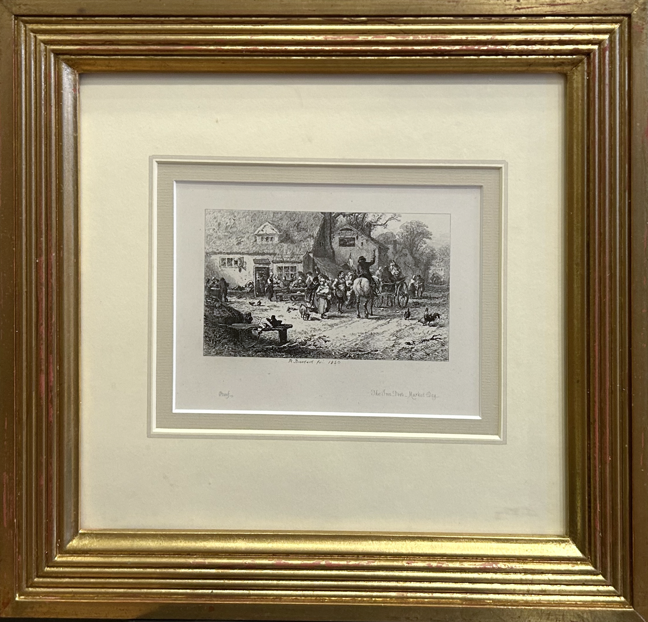 Robert Brandard, "The Inn Door – Market Day"