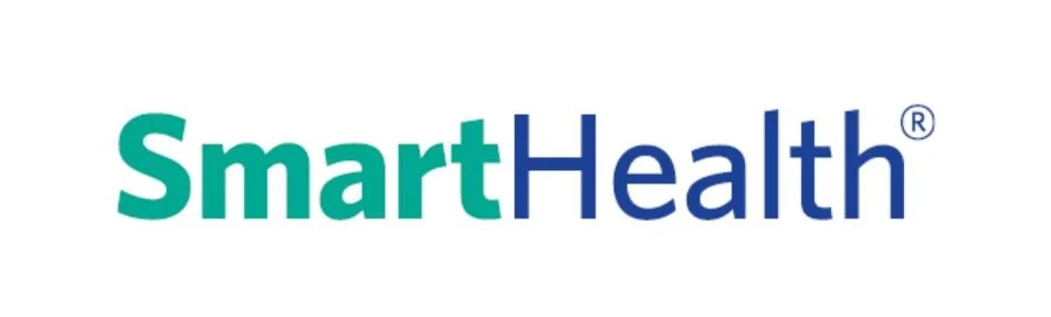 SmartHealth logo with green and blue text.