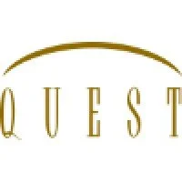 Part of a logo with the word 'QUEST' and a curved line above.