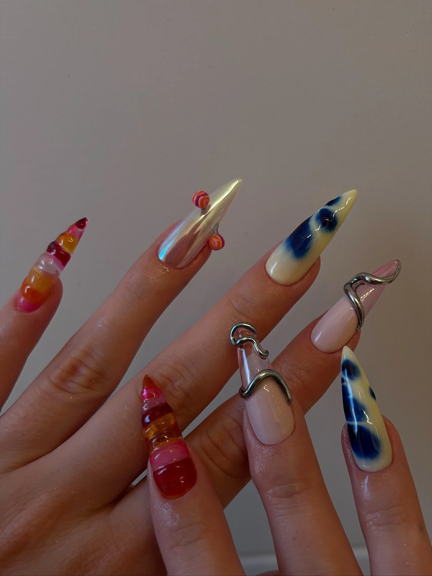 🤍🩶🧡💙🩵🩷 @hotspicynailz 

#nail #nailsofinstagram #nailsart #nailsdesign #nailgel #nailsnailsnails #nailsinspiration #nailpolish #nails💅 #nails #nailstyle