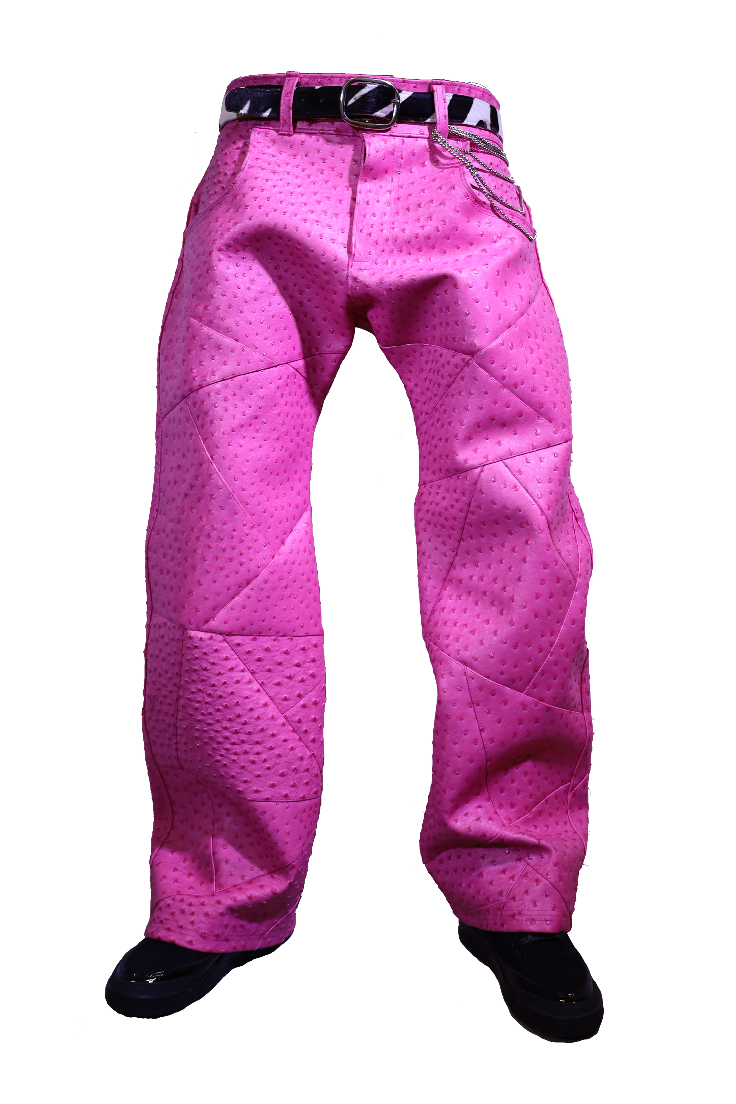 PINK STAINED GLASS DRAGON SKIN PANTS