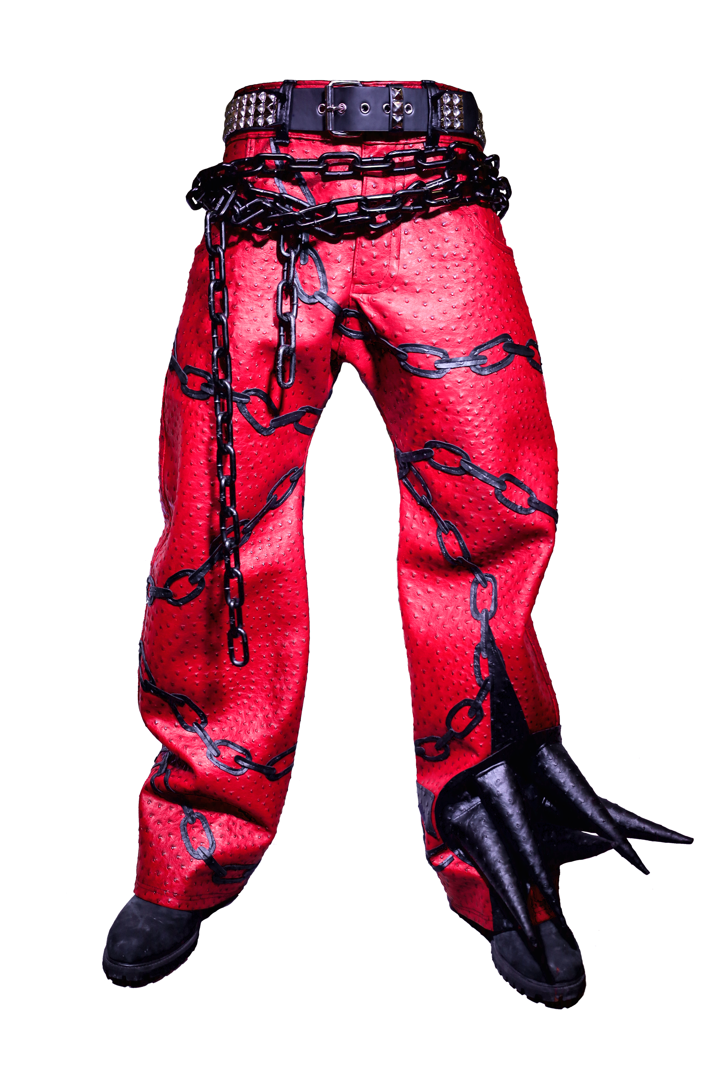 CHAIN MACE DRAGON SKIN PANTS