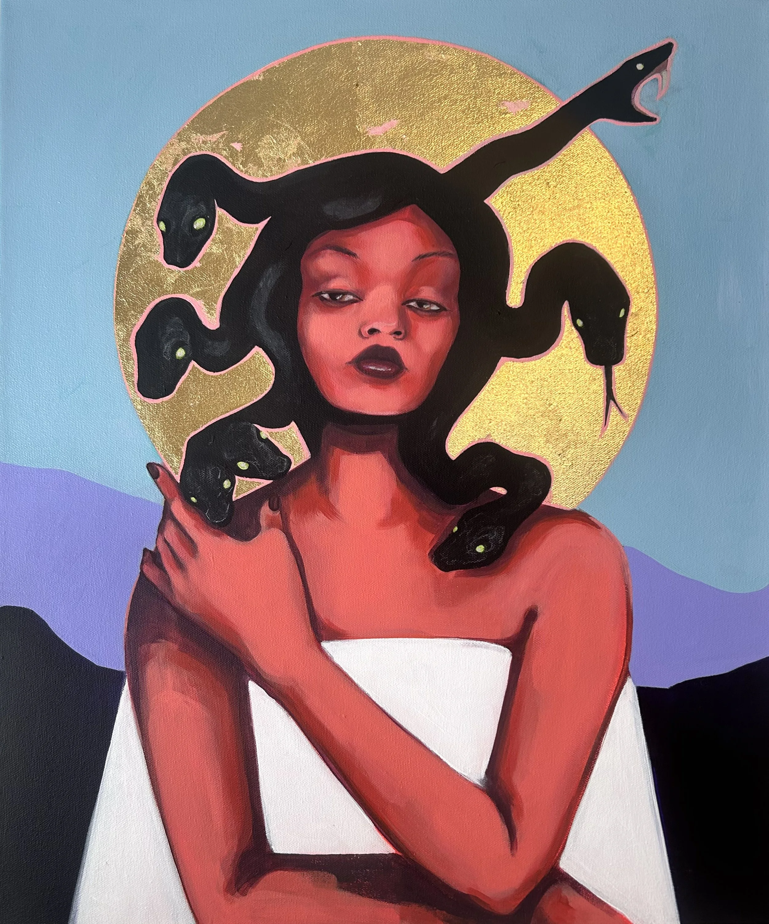 "The Survivor"
Mixed Media on Canvas
20" x 24" 
$700