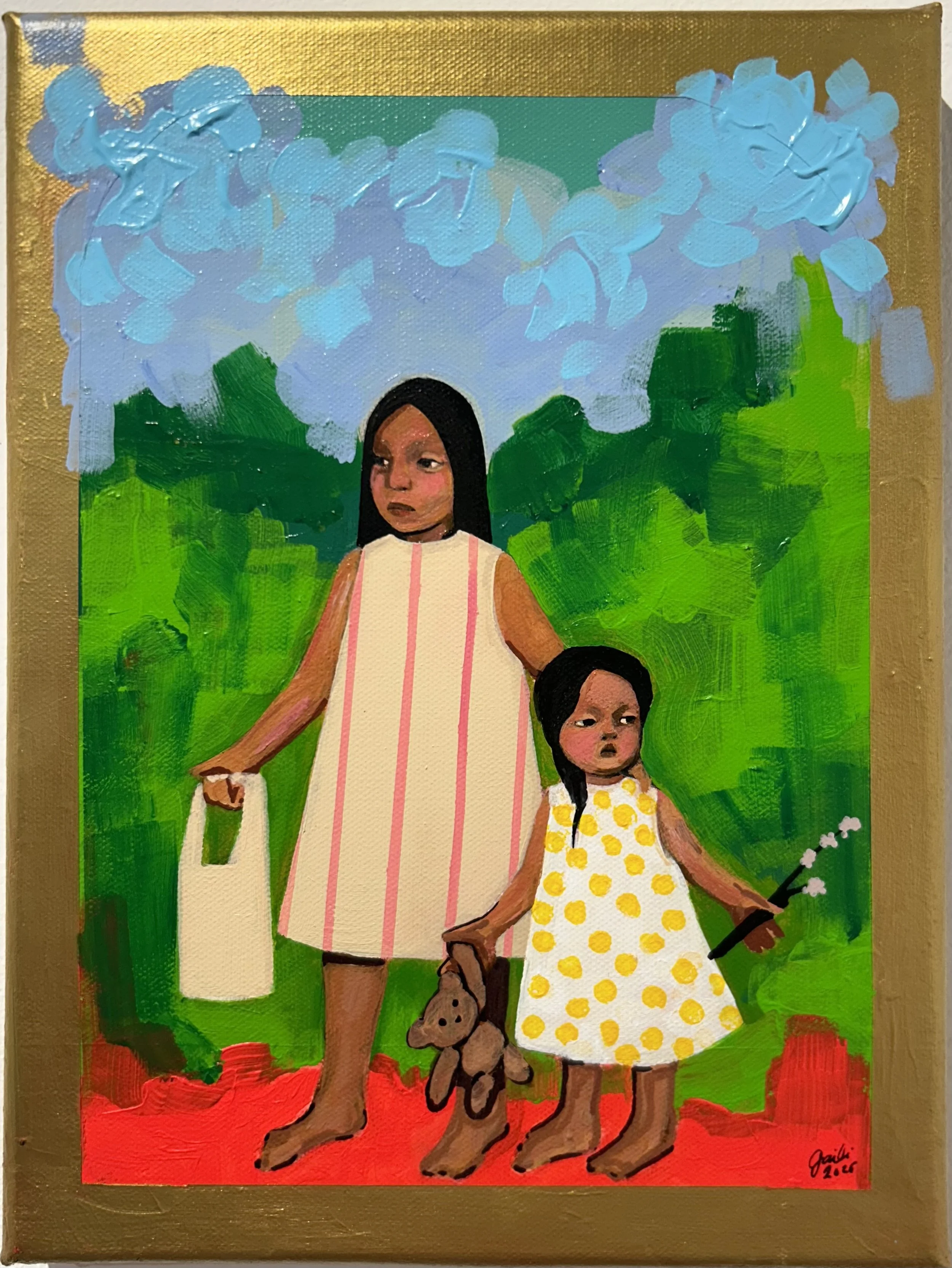 "Hermanitas"
Acrylic on Canvas
9" x 12"
Sold 