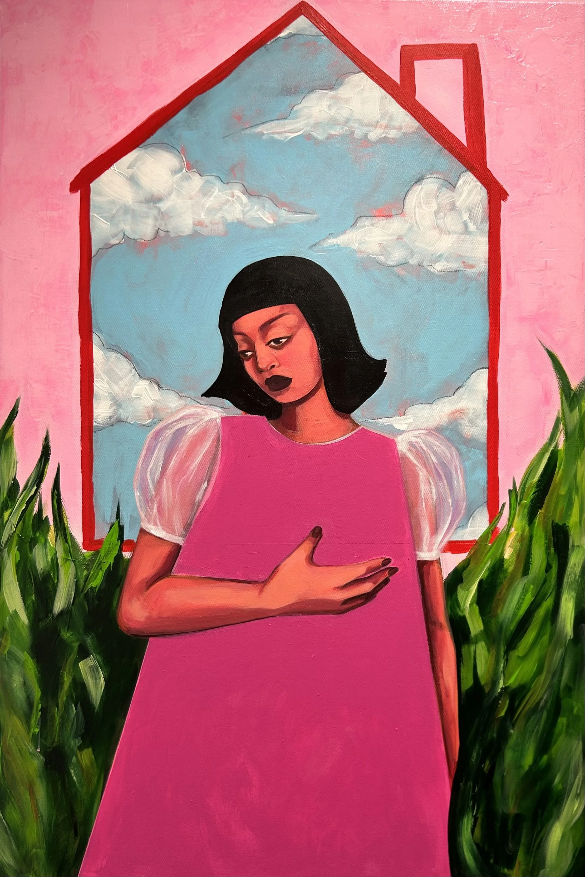 "The Way Back Home"
Mixed Media on Canvas
24" x 36"
$1, 200