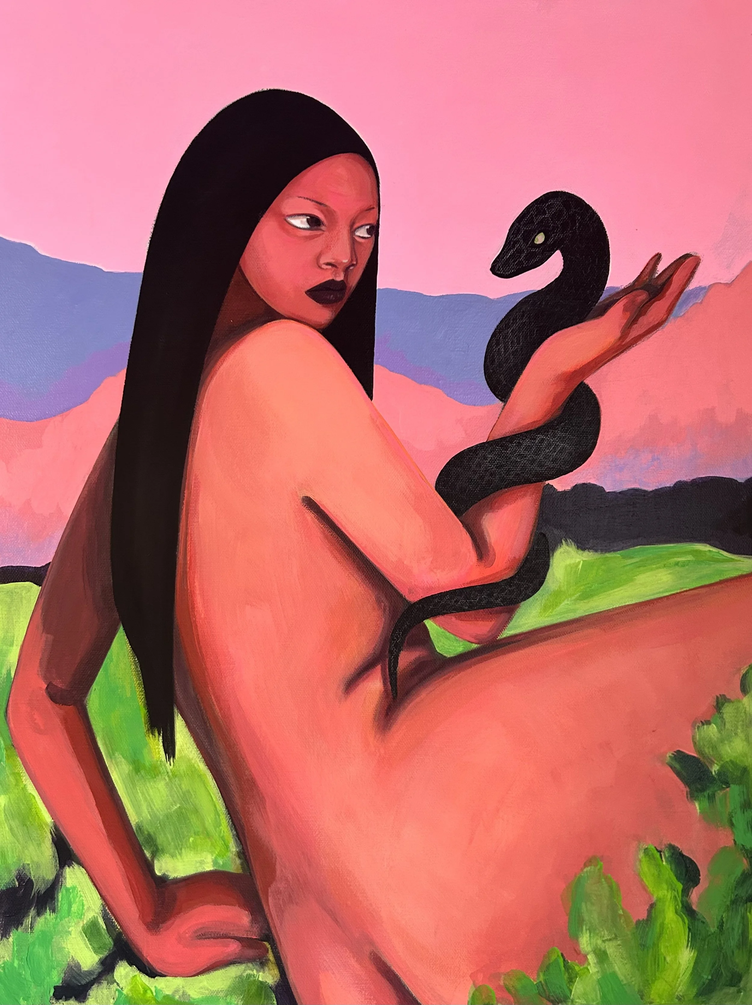 "Revisiting Lilith"
Mixed Media on Canvas
18" x  24 "
$450
