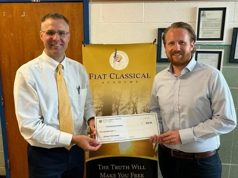 Robert McKay Donates Richard Tobin Award to Support Fiat Classical Academy