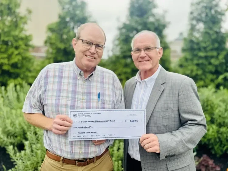 Catholic Order of Foresters’ Mark Hehman Honors Catholic Charities With Richard Tobin Award