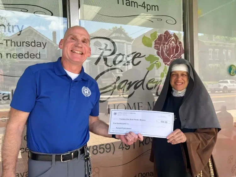 Rose Garden Mission Recognized With Richard Tobin Award From Catholic Order of Foresters