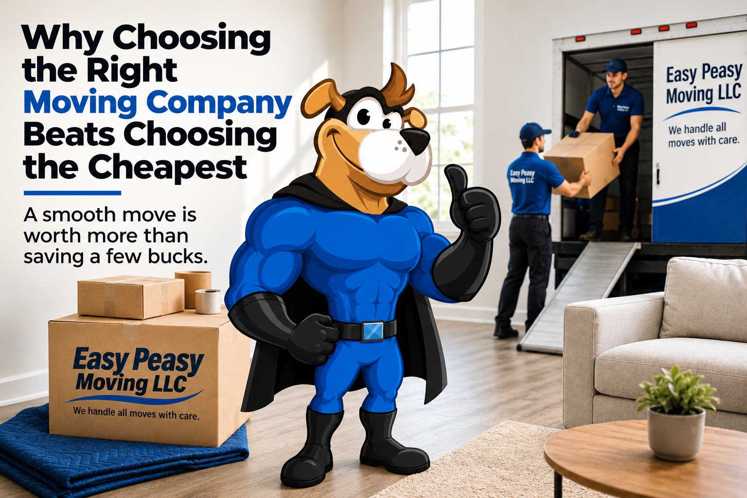 Choose Experience, Value and Peace of Mind with Easy Peasy Moving LLC