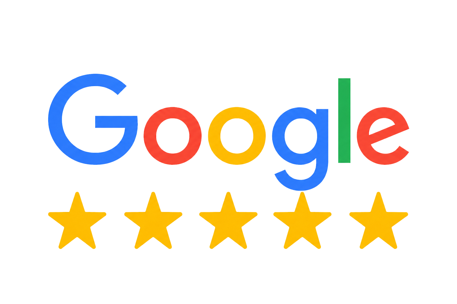 Google logo with five gold stars below for Easy Peasy Moving, LLC in Central Florida.