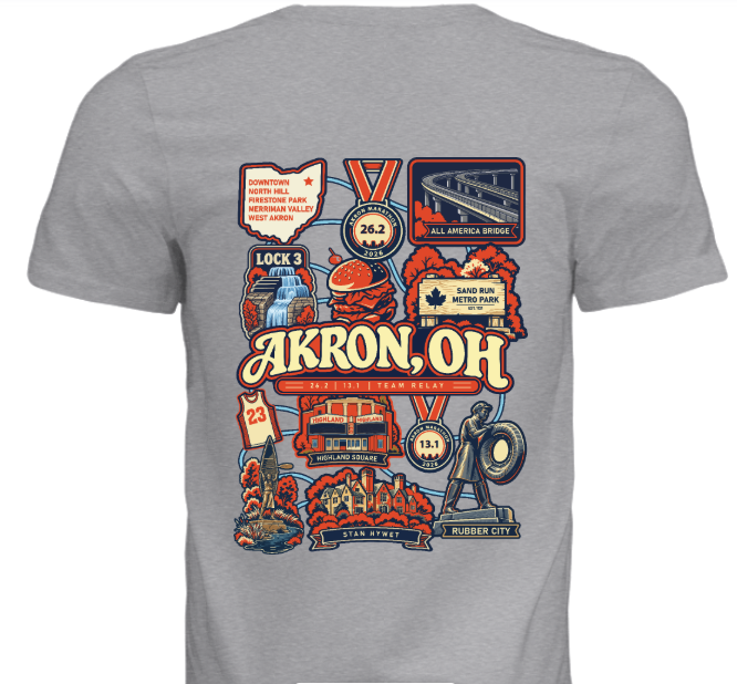 Akron Marathon Collage Tee