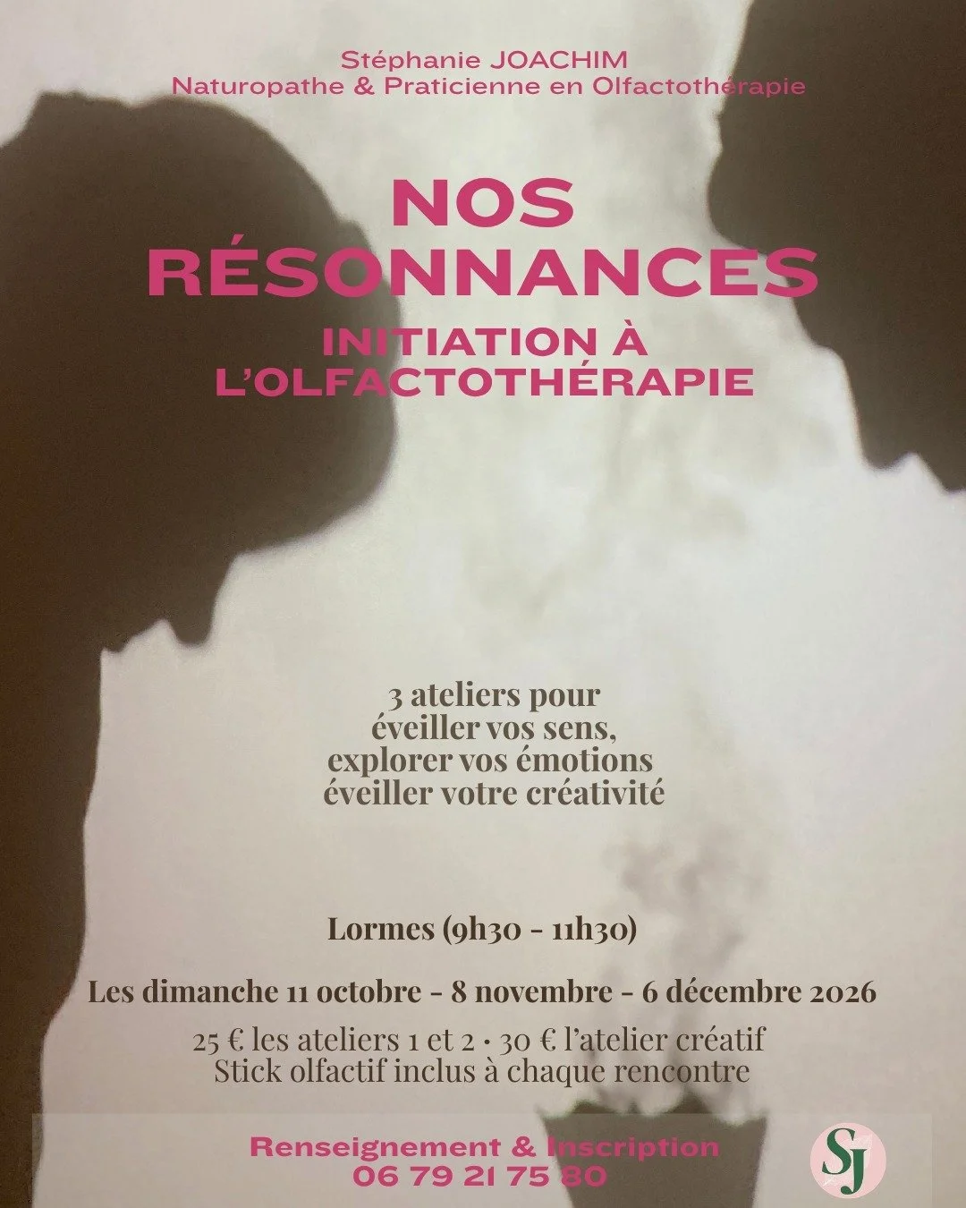 Et si votre prochain dimanche pour vous commen&ccedil;ait par une odeur ? 🌿

Je vous invite &agrave; d&eacute;couvrir "Nos R&eacute;sonances", un cycle de trois ateliers d&rsquo;initiation &agrave; l&rsquo;olfactoth&eacute;rapie, &agrave; 